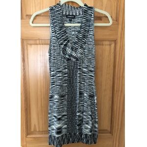 Bebe black and white sequin stretchy dress